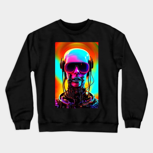 CYBERPUNK DJ Crewneck Sweatshirt by EBAN